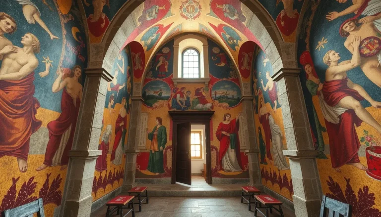 Église Notre-Dame du Menoux : fresques de Jorge Carrasco et guide de visite